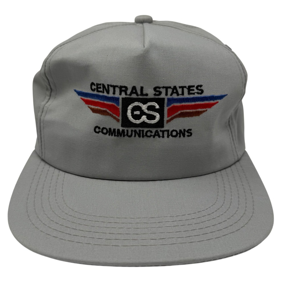 K-Products Trucker Hat Grey Central States Motorola Snapback Made in USA